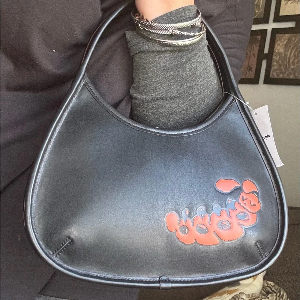 Authentic COACHTOPIA Leather Caterpillar shoulder magnetic closure hobo/card set - Picture 14 of 17